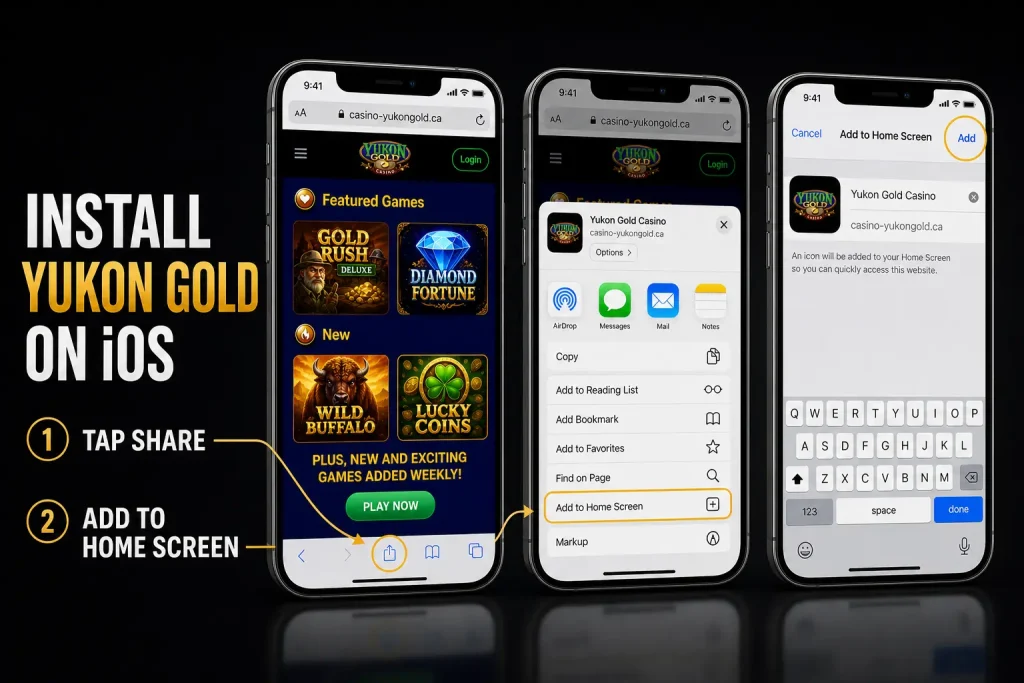 Yukon Gold Casino iPhone App