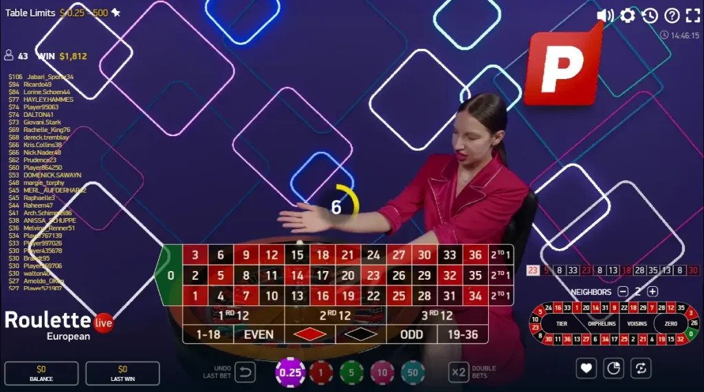 Yukon Gold Live Roulette