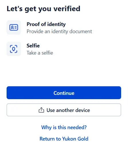 Yukon Gold Verification Form